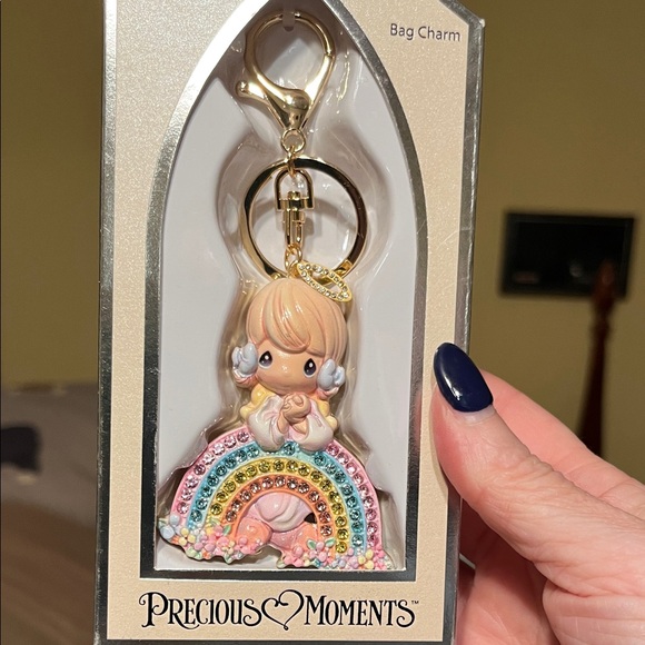 NIB Precious Moments Pastel Rainbow Keychain - Picture 1 of 7